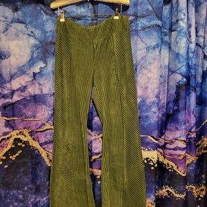 No Boundaries Stretchy Olive Green Velvet Ribbed Pants